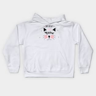 Start Day With Meow Kids Hoodie